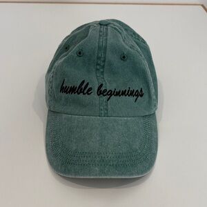 Anvil Green Cap with Black Embroidery